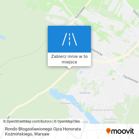 Mapa Rondo Błogosławionego Ojca Honorata Koźmińskiego