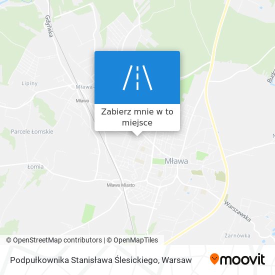 Mapa Podpułkownika Stanisława Ślesickiego