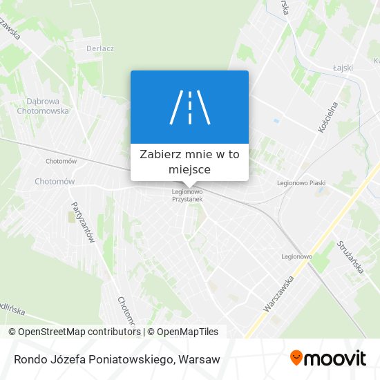 Mapa Rondo Józefa Poniatowskiego