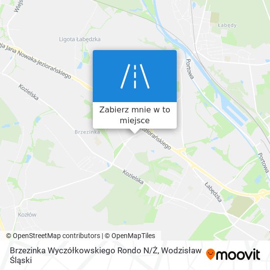 Mapa Brzezinka Wyczółkowskiego Rondo N / Ż