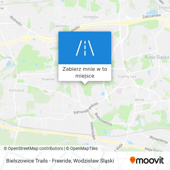 Mapa Bielszowice Trails - Freeride