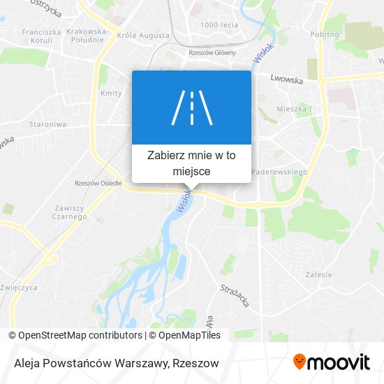Mapa Aleja Powstańców Warszawy