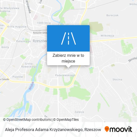 Mapa Aleja Profesora Adama Krzyżanowskiego
