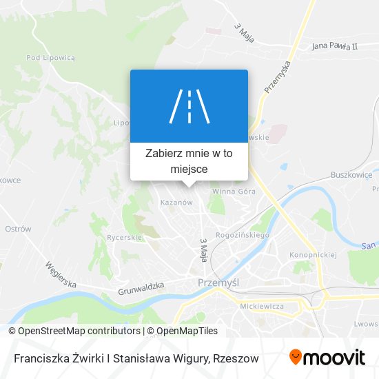 Mapa Franciszka Żwirki I Stanisława Wigury