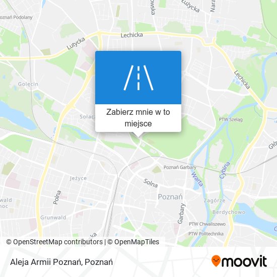 Mapa Aleja Armii Poznań