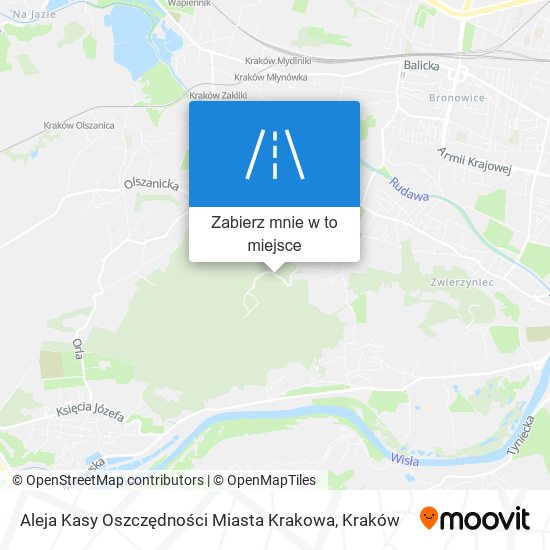 Mapa Aleja Kasy Oszczędności Miasta Krakowa