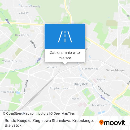 Mapa Rondo Księdza Zbigniewa Stanisława Krupskiego