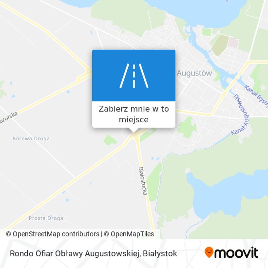 Mapa Rondo Ofiar Obławy Augustowskiej