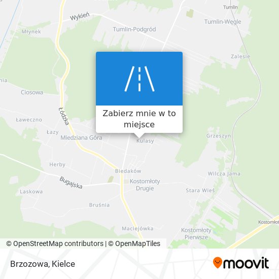 Mapa Brzozowa
