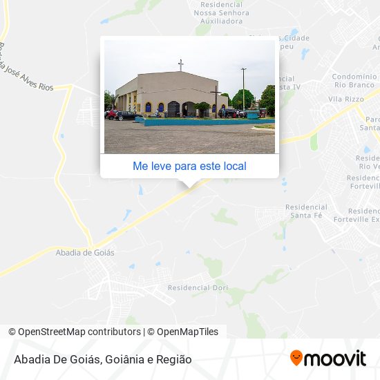 Abadia De Goiás mapa
