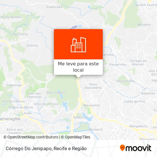 Córrego Do Jenipapo mapa