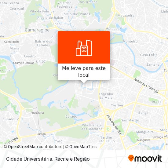 Cidade Universitária mapa