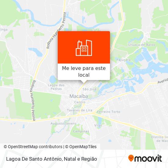 Lagoa De Santo Antônio mapa
