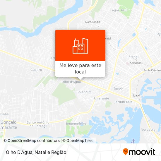 Olho D'Água mapa