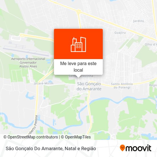 São Gonçalo Do Amarante mapa