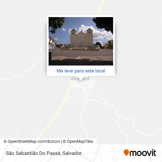 São Sebastião Do Passé mapa