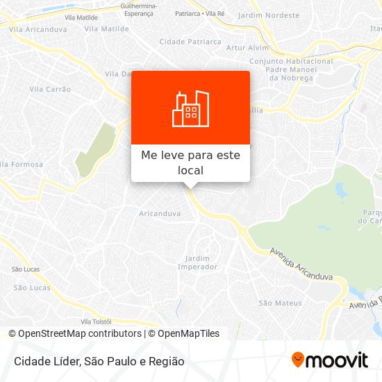 Cidade Líder mapa