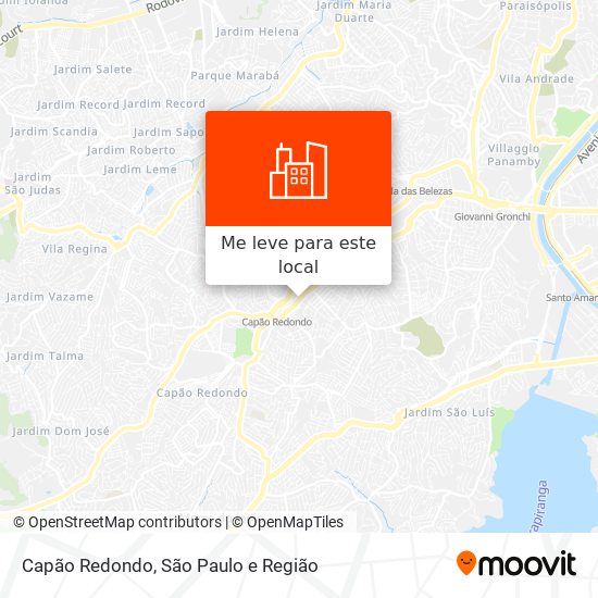 Capão Redondo mapa