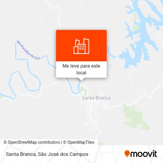 Santa Branca mapa