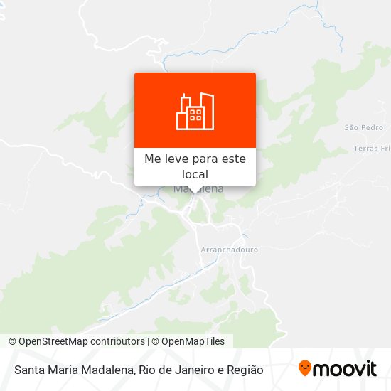 Santa Maria Madalena mapa