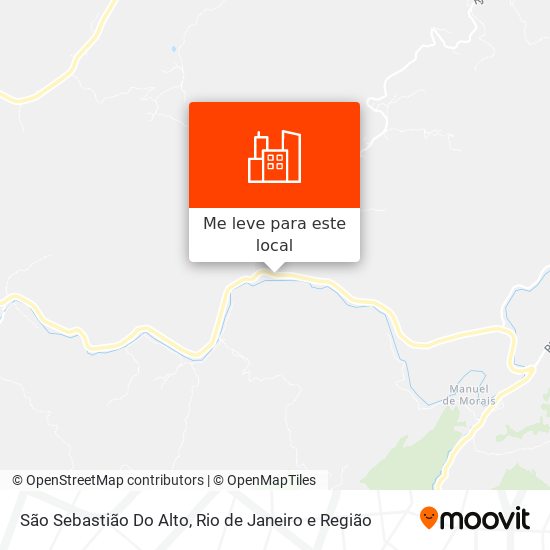São Sebastião Do Alto mapa