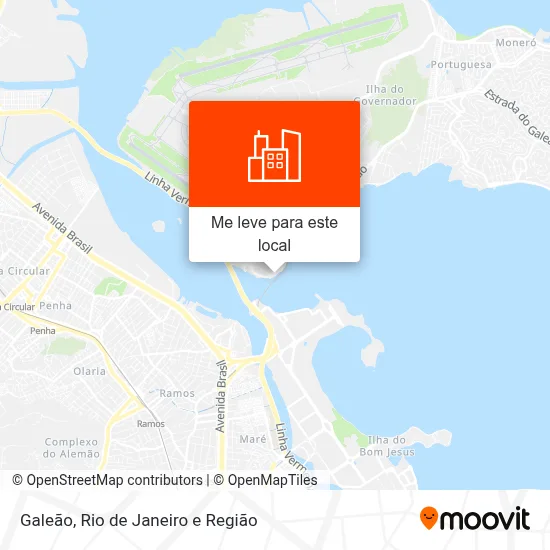 Galeão mapa