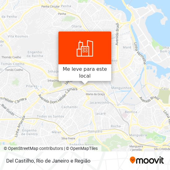 Del Castilho mapa