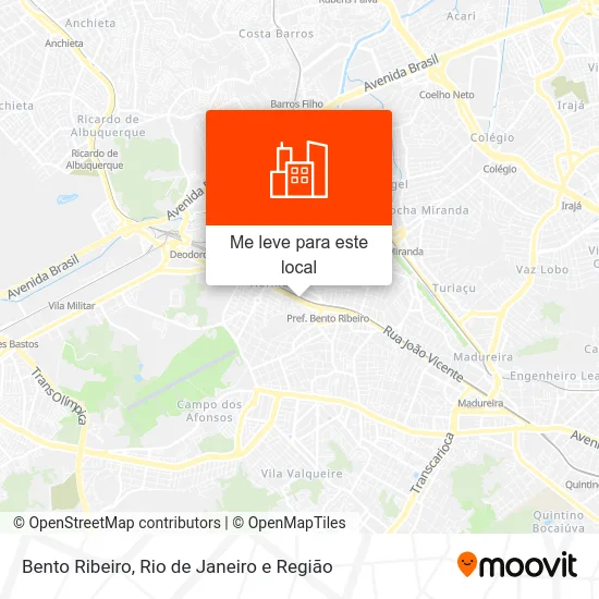 Bento Ribeiro mapa