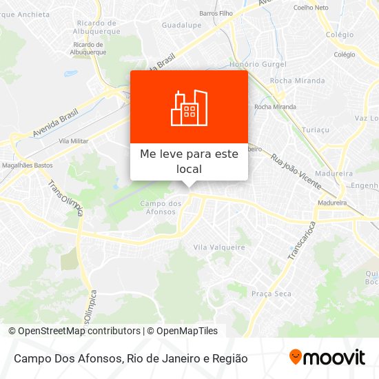 Campo Dos Afonsos mapa