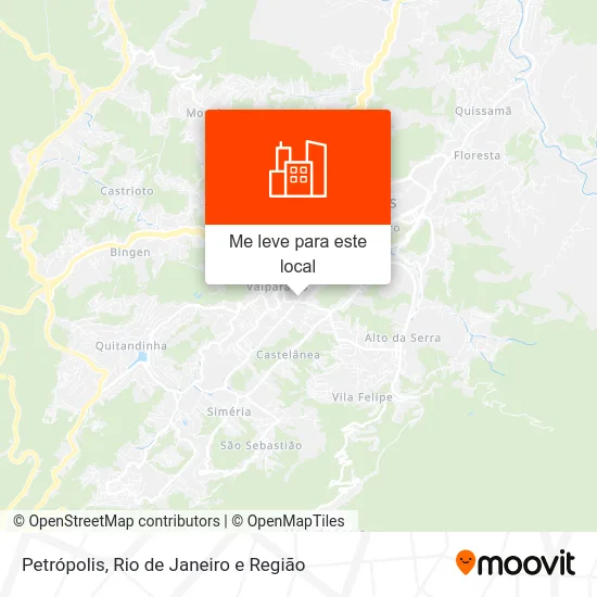 Petrópolis mapa