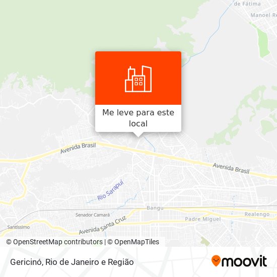 Gericinó mapa