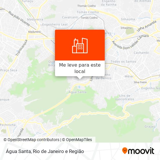 Água Santa mapa