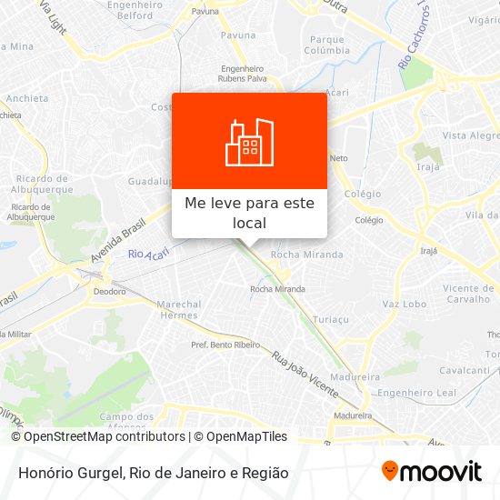 Honório Gurgel mapa