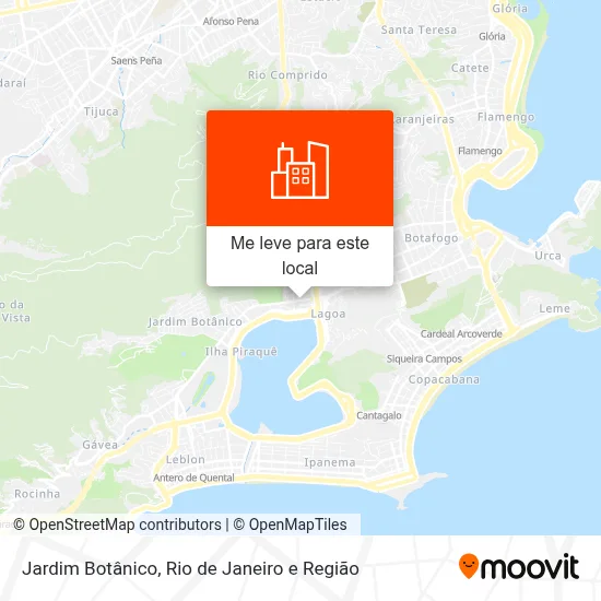 Jardim Botânico mapa