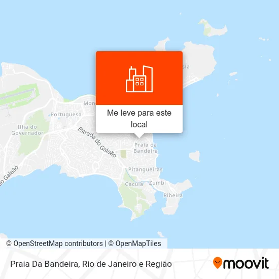 Praia Da Bandeira mapa