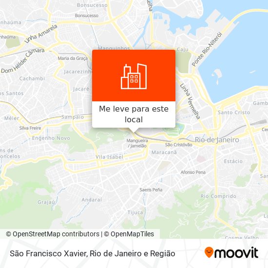 São Francisco Xavier mapa