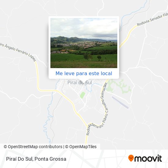 Piraí Do Sul mapa