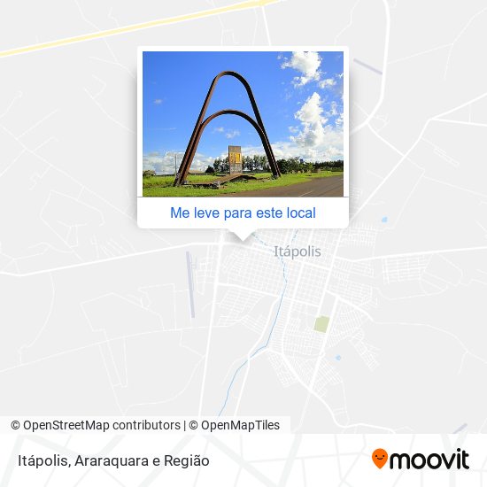 Itápolis mapa