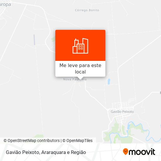 Gavião Peixoto mapa