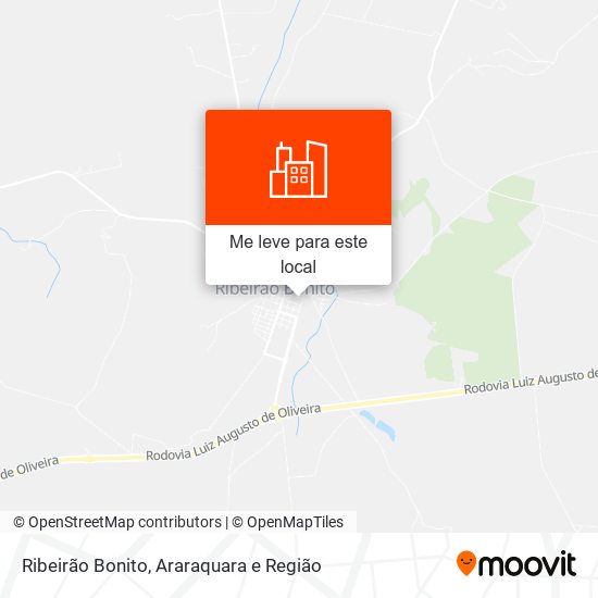 Ribeirão Bonito mapa