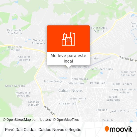 Privê Das Caldas mapa