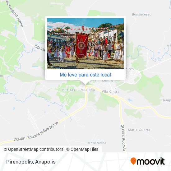 Pirenópolis mapa