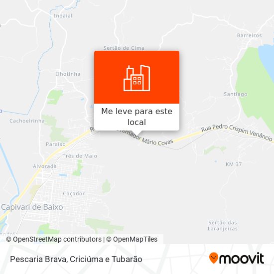 Pescaria Brava mapa