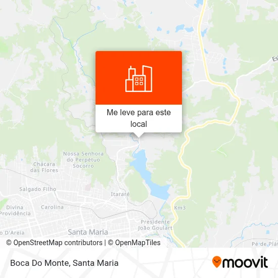 Boca Do Monte mapa