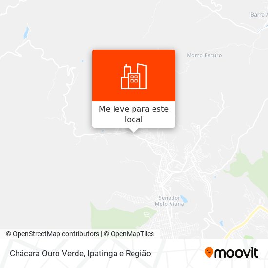 Chácara Ouro Verde mapa