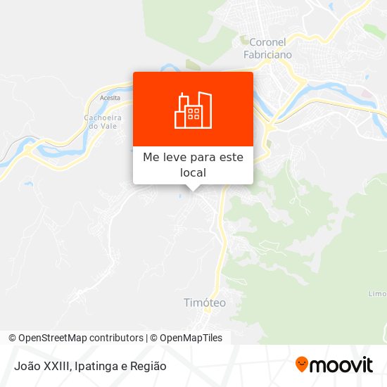 João XXIII mapa