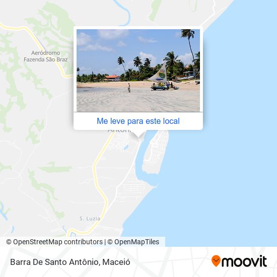 Barra De Santo Antônio mapa