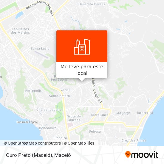 Ouro Preto (Maceió) mapa