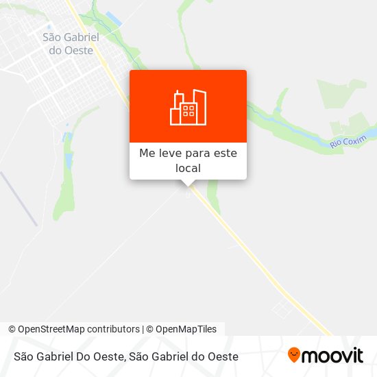 São Gabriel Do Oeste mapa