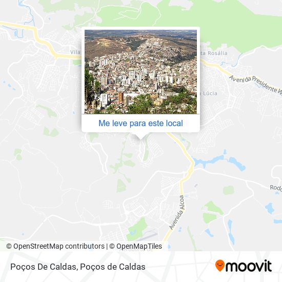 Poços De Caldas mapa